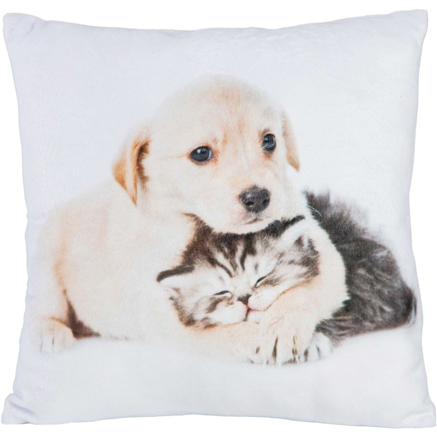 Stuco Fotodruck Dekokissen "Katze/Hund 2"