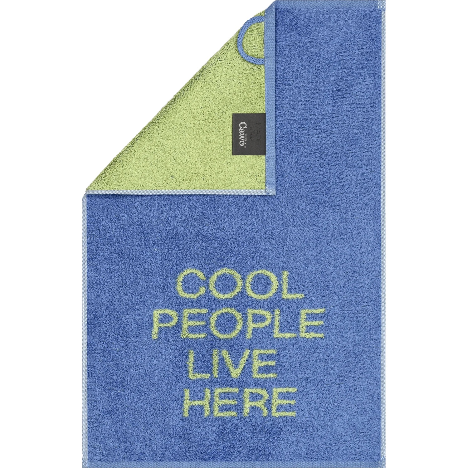 Cawö Postcard Towels - "Cool people live here"