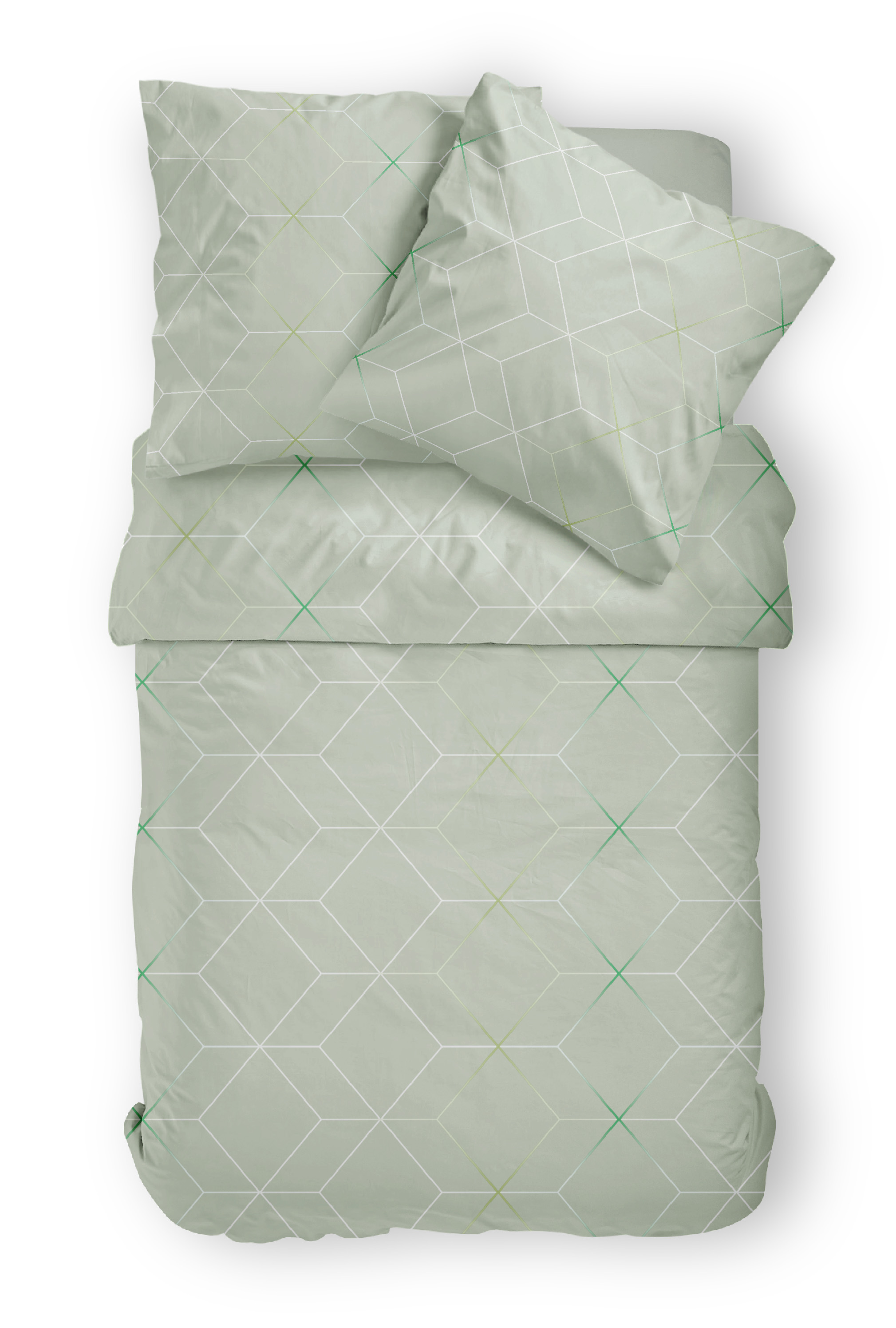 Janine Interlock Jersey BettwäscheCARMEN Fb.06 nebelgrün