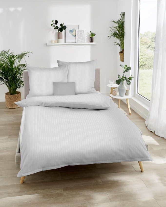 Kaeppel Edelflanell Bettwäsche Mood 0418 - Fb. M09 Silber