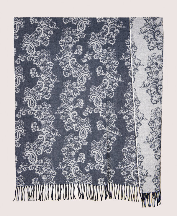 StarHome Wohndecke Mara Fb. grau/blau - 130x170cm