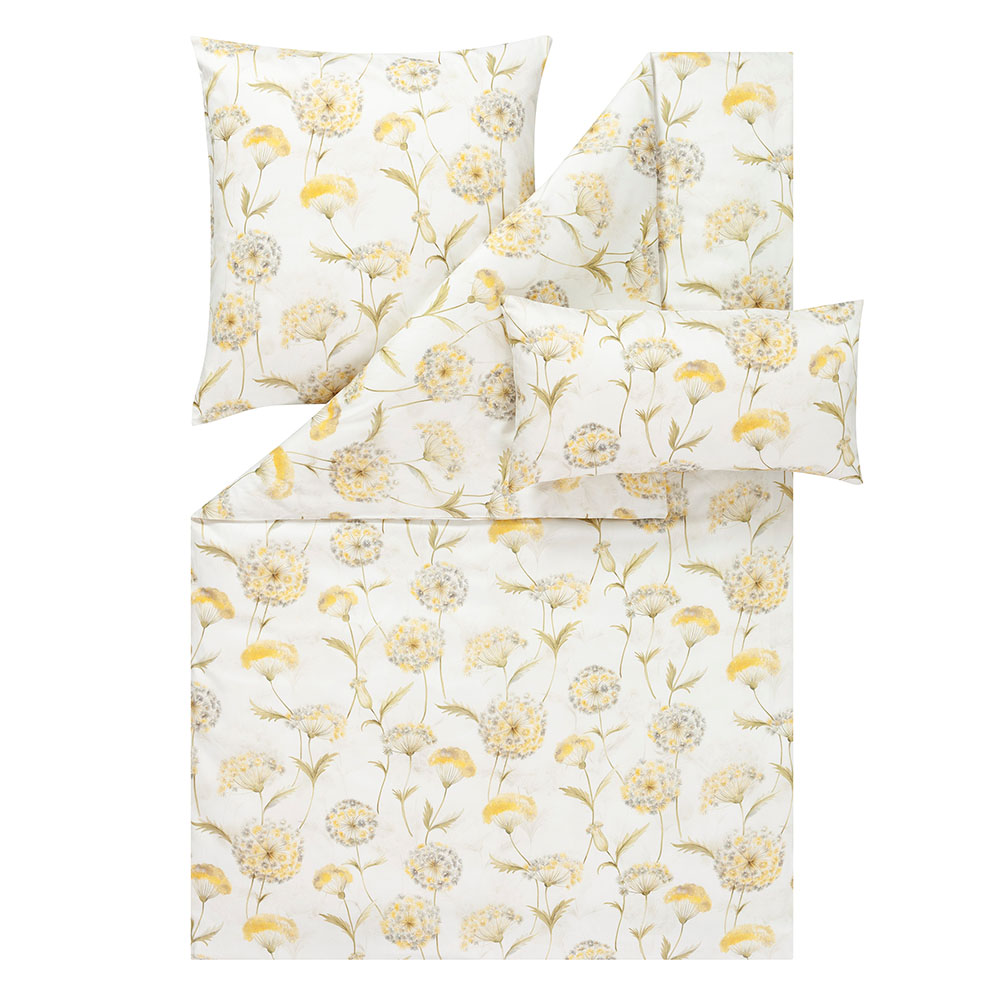 Estella Mako Satin Bettwäsche Lumina 7959 - Fb. 710 Gelb