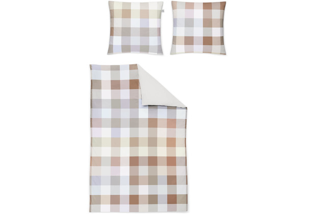 Irisette Mako-Satin Bettwäsche JUWEL-K Fb.80 Natur