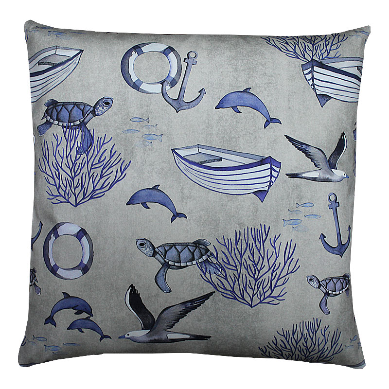 Hossner Kissenhülle Turtle, Fb. blau