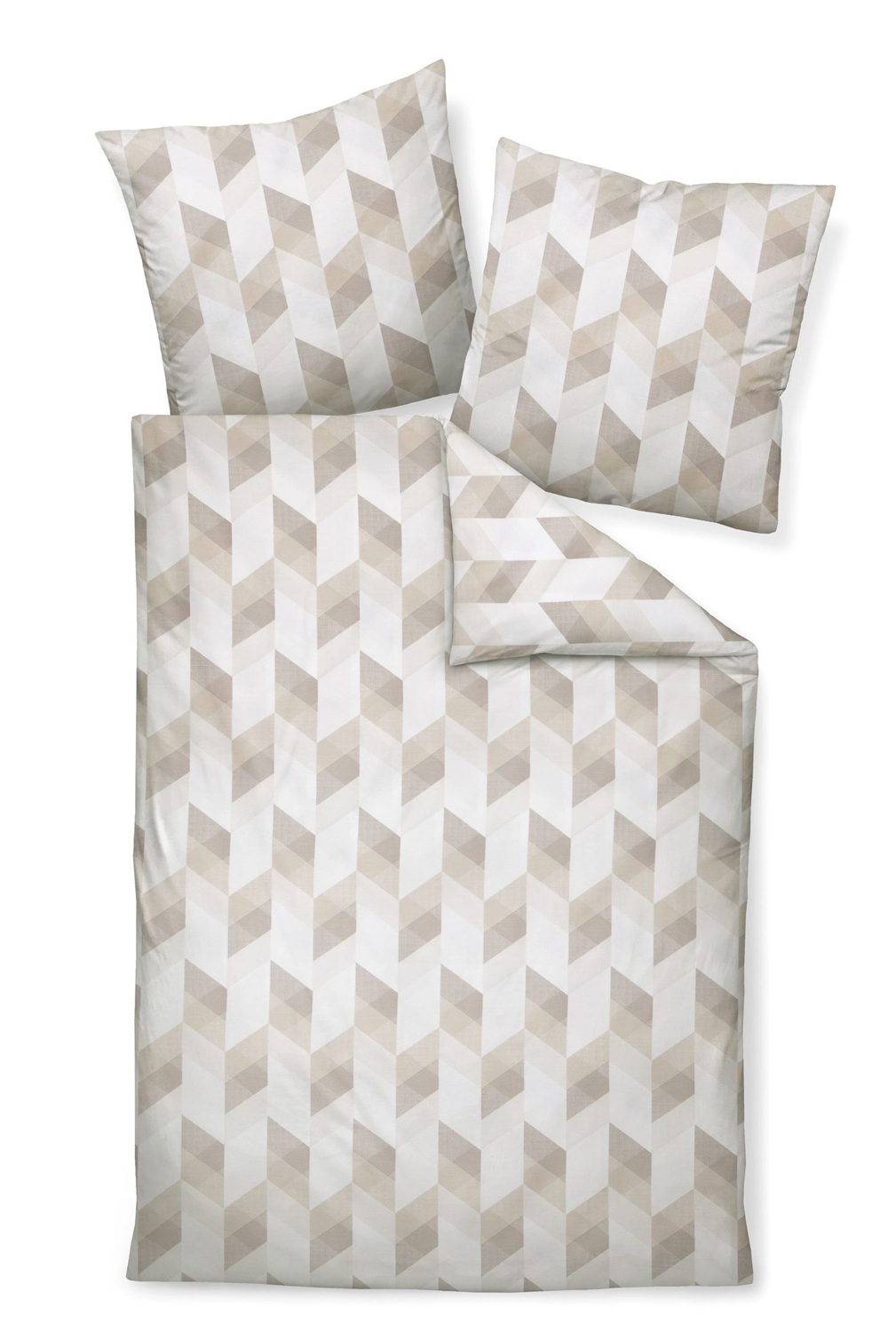 Janine Mako-Satin Bettwäsche Palermo 31164 - Fb. naturell