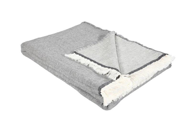 Eskimo Decke Lily - 140x200cm - grau/silber