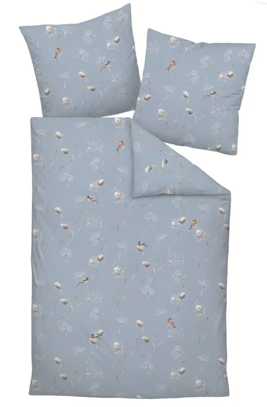 Janine Interlock-Jersey Bettwäsche Carmen S 55094 - Fb. 02 blauer Nebel
