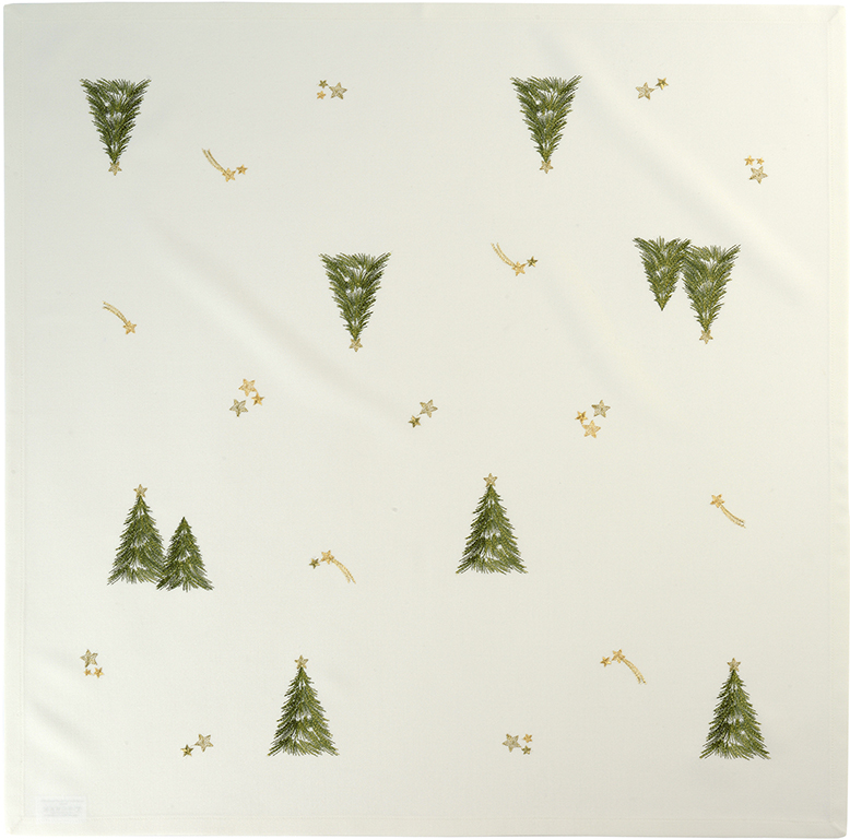 Sander Tischdecke Shiny Tree - Fb. Ecru