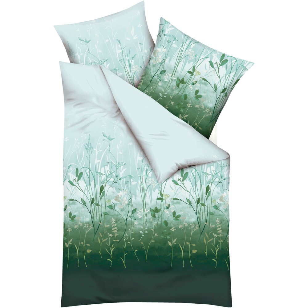 Kaeppel Mako-Satin Bettwäsche Herbal - Fb. 688 samaragd