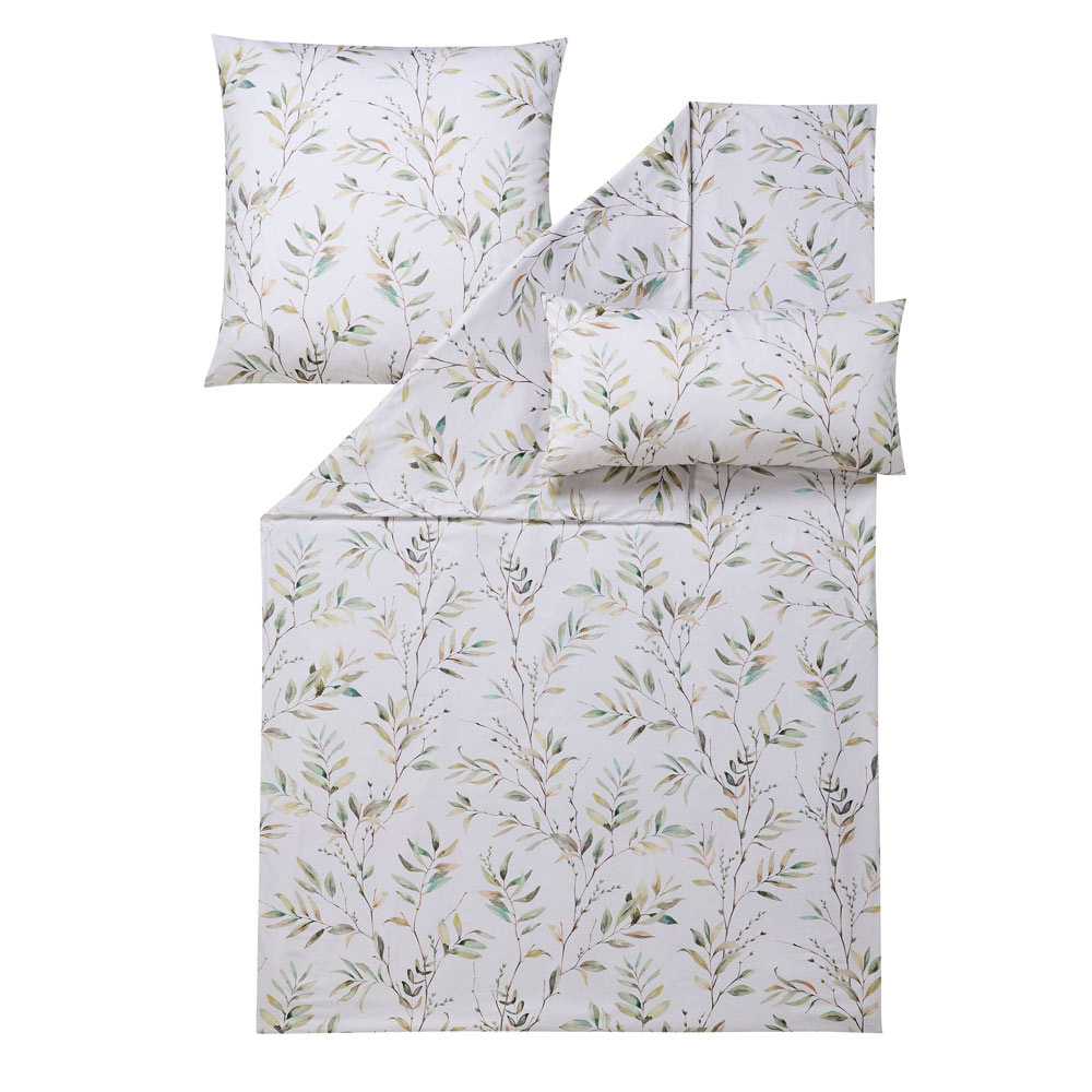 Estella Bettwäsche Mako-Satin Olina 7592 Fb.530 grün