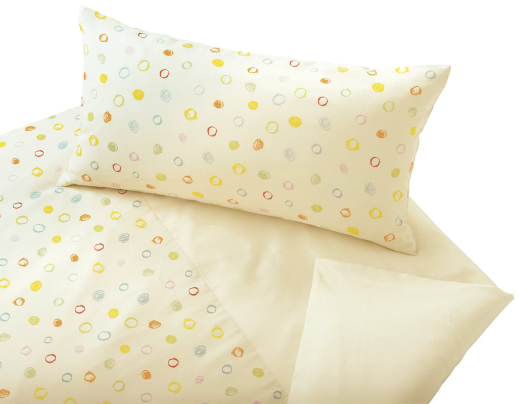 Cotonea Bio-Satin-Bettwäsche Kritzelkreise