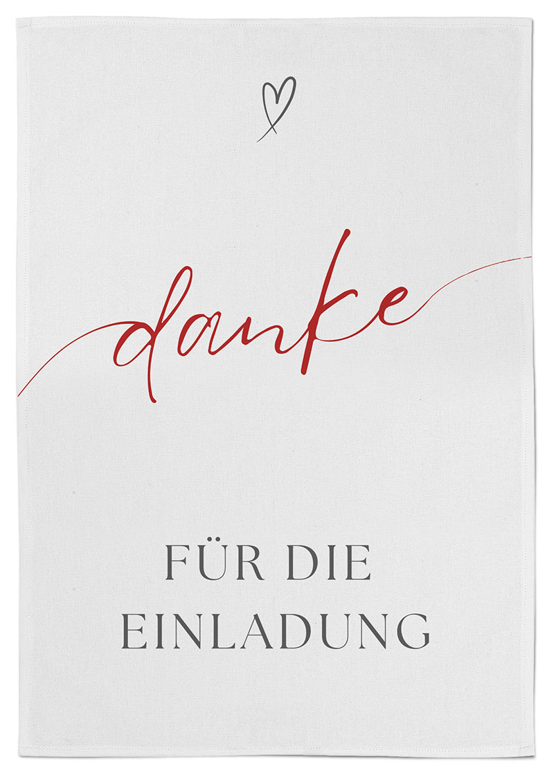 Bettenring Geschirrtuch "Einladung" - 50x70cm