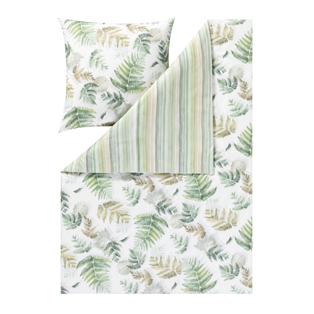 Estella Bettwäsche Fern Leaves 4469 - Fb. 530 Grün
