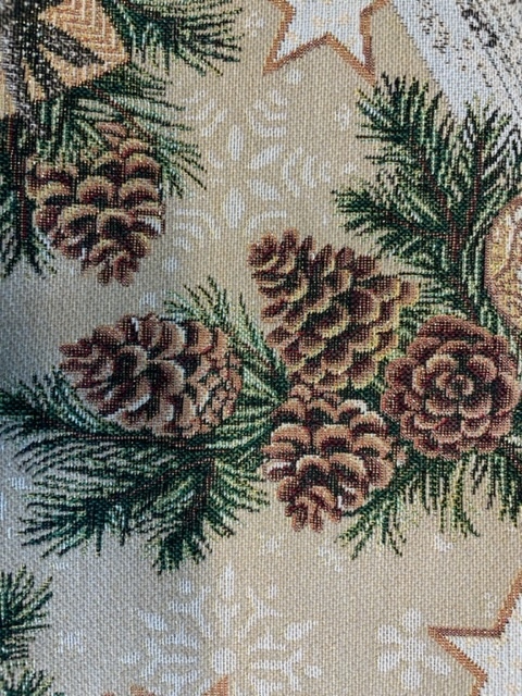 Hossner Tischdecke Tannenzapfen, Fb. bunt