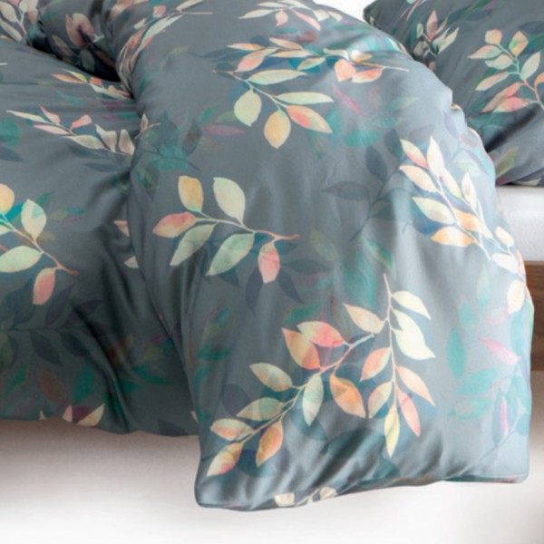 Elegante Jersey Bettwäsche Leafs 3533 Fb. 9 Grau