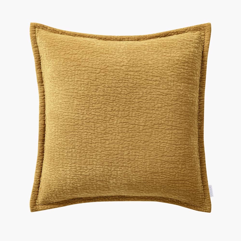 Estella Mischgewebe Kissenhülle Boston 8451 - 50x50cm - Fb. 730 altgold