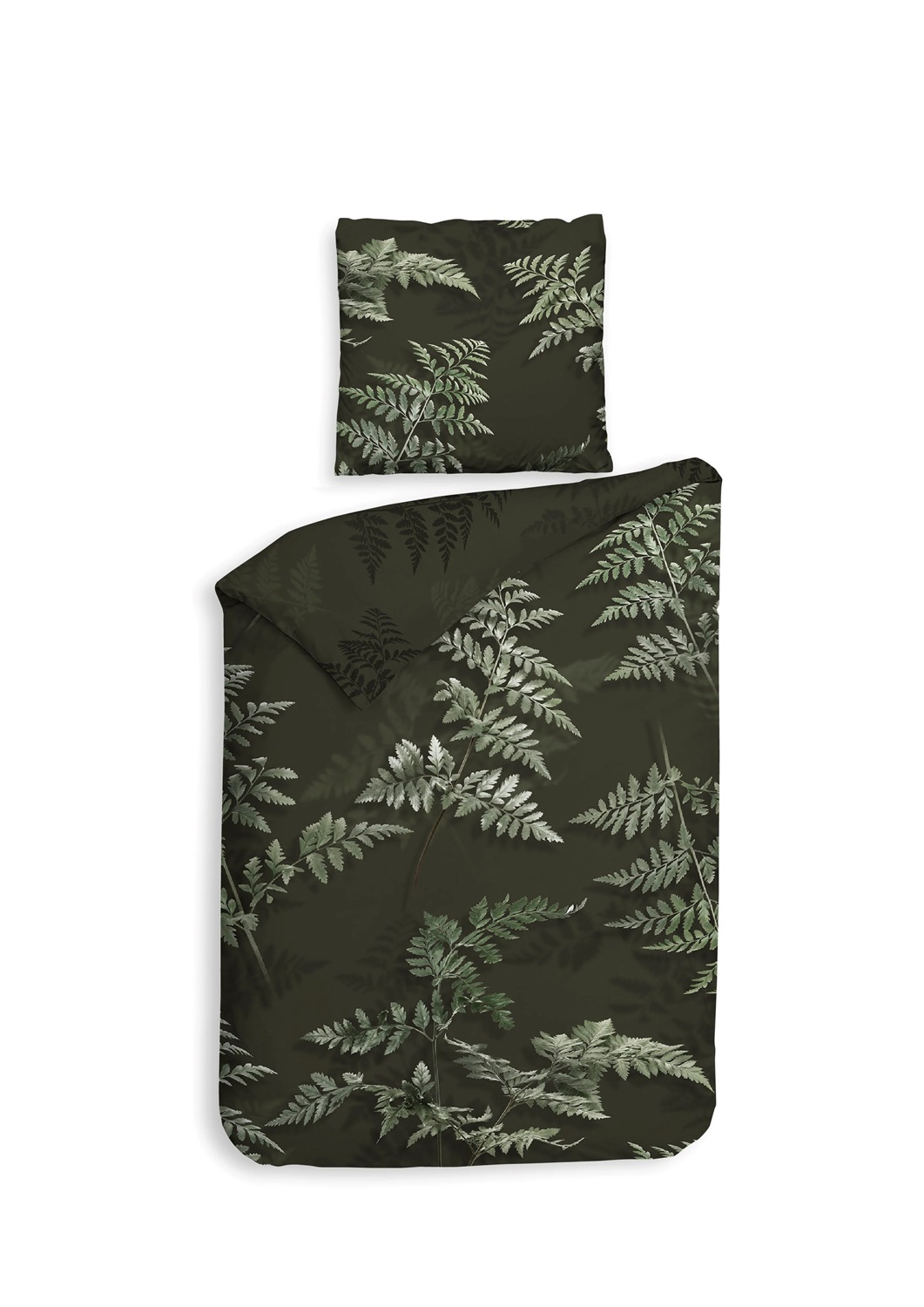 Heckett & Lane Mako-Satin Bettwäsche Rua - Fb. forest green