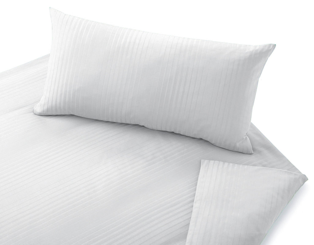 Cotonea Bio-Bettwäsche Zoom Streifen Fb. 003 weiß