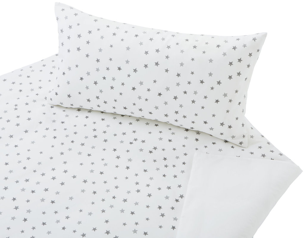 Cotonea Bio-Satin-Bettwäsche Sternchen
