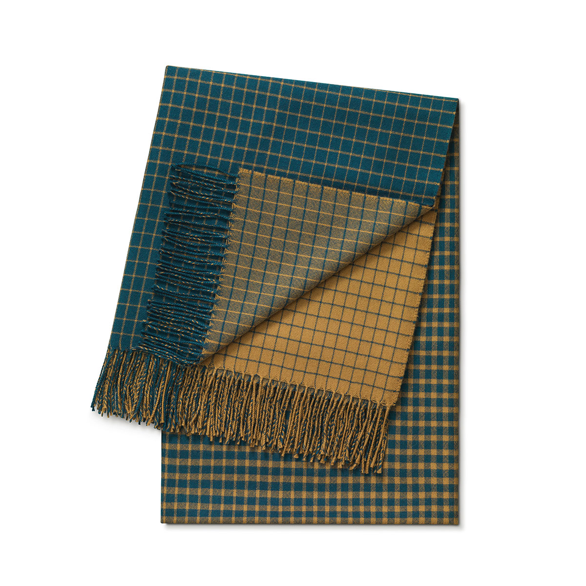 Schlossberg Plaid Nando Fb. teal 130x200cm