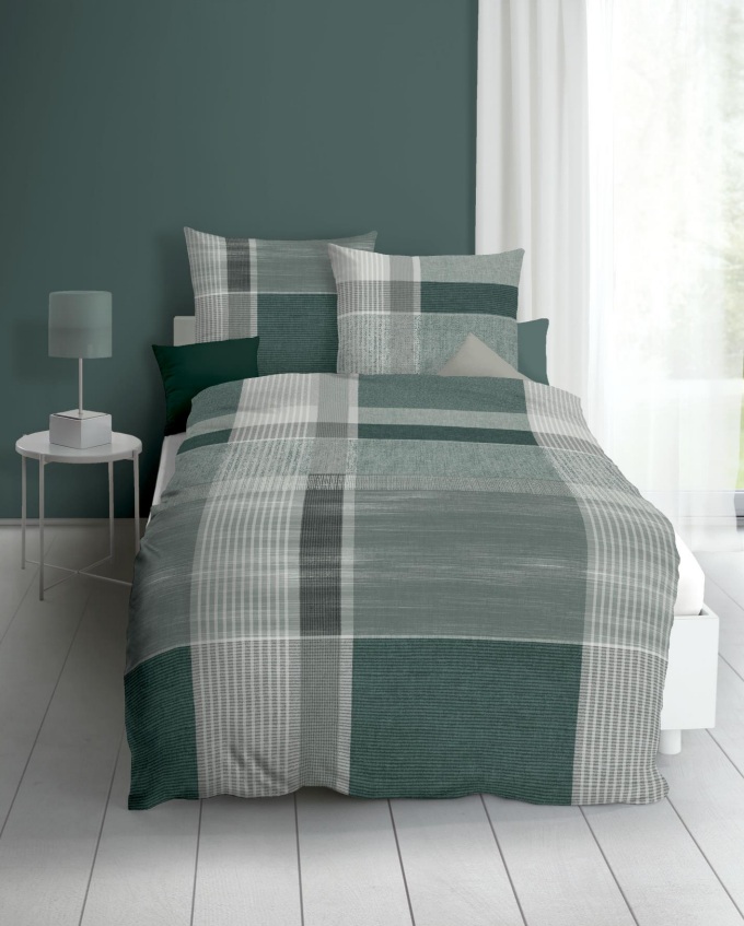 Kaeppel Feinbiber Bettwäsche Holiday 0406 - Fb. 588 smaragd